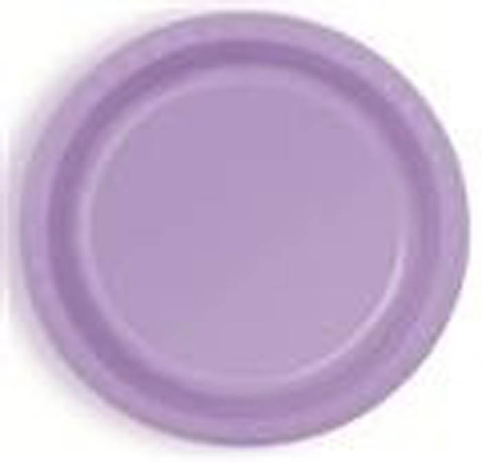 Lavender Plastic Plates 10" PartyWerks