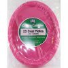 oval plates magenta