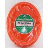 oval plates orange