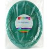 oval plates green